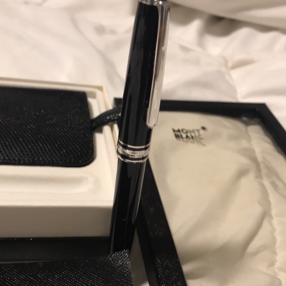 NEW - Mont Blanc Meisterstuck Platinum-coated ball pen - Picture 6 of 10